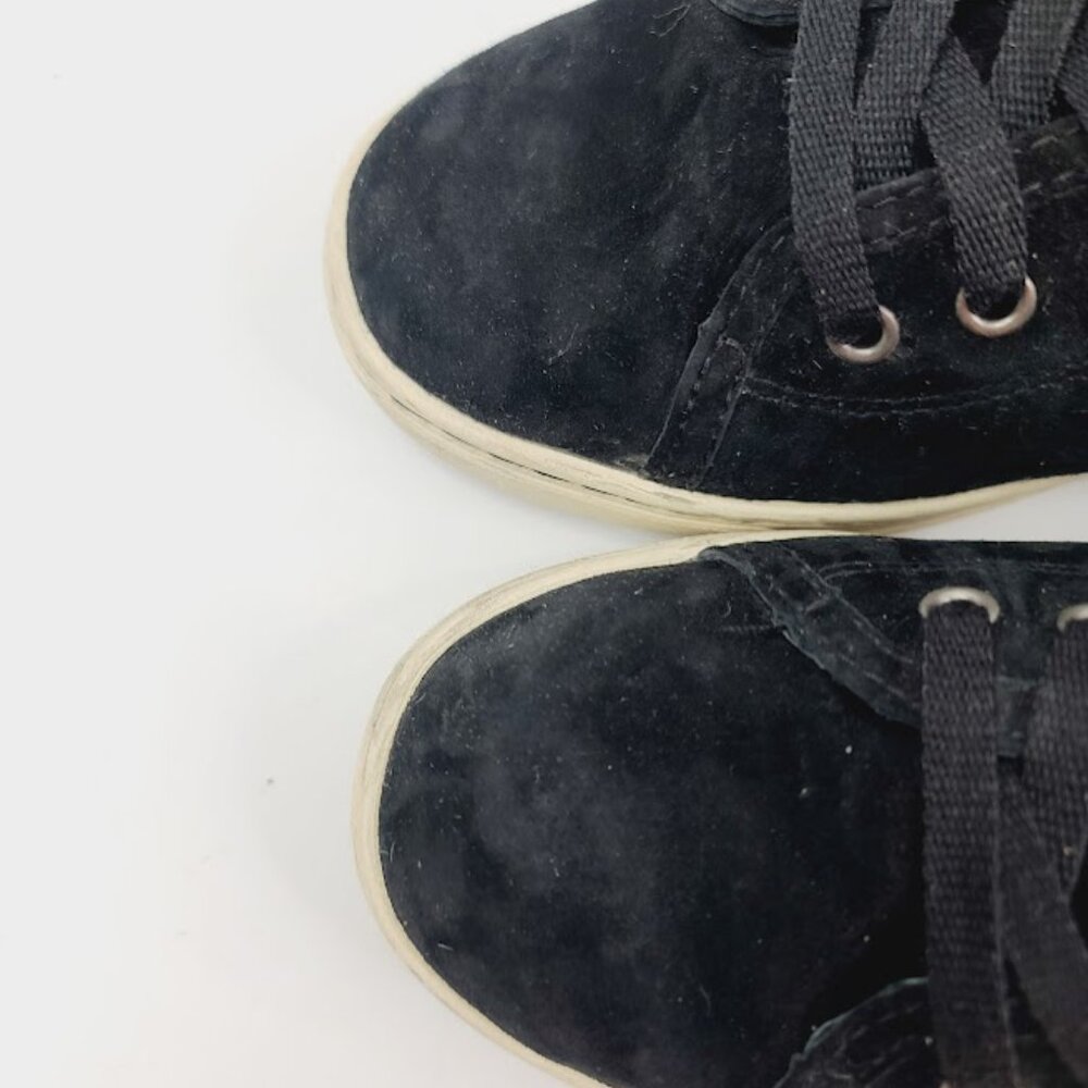 UGG Women's Black Tomi Suede Lace Up Low Top Athletic Sneaker Size 7 - Picture 3 of 8